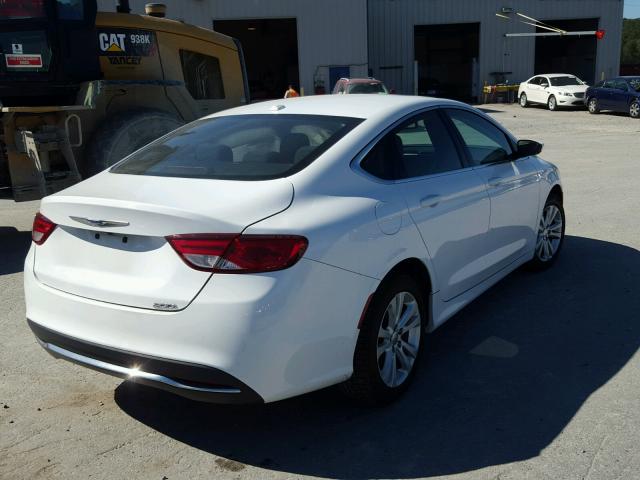 1C3CCCAB3FN649166 - 2015 CHRYSLER 200 LIMITE WHITE photo 4