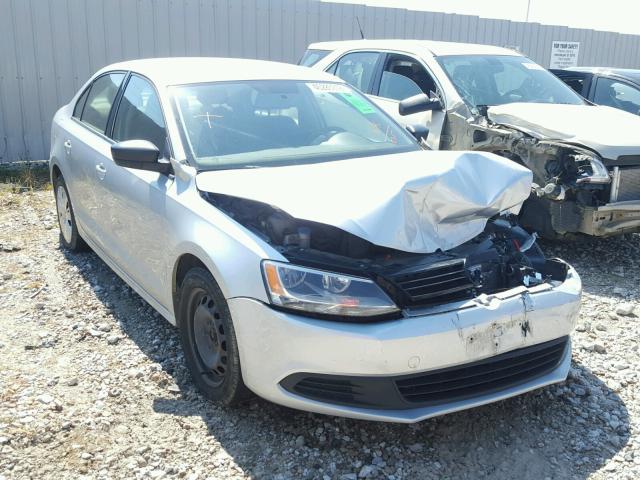 3VW2K7AJ1CM390317 - 2012 VOLKSWAGEN JETTA BASE 银色 照片 1