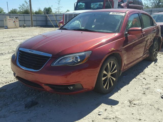 1C3CCBCG0DN676955 - 2013 CHRYSLER 200 LIMITE BURGUNDY photo 2