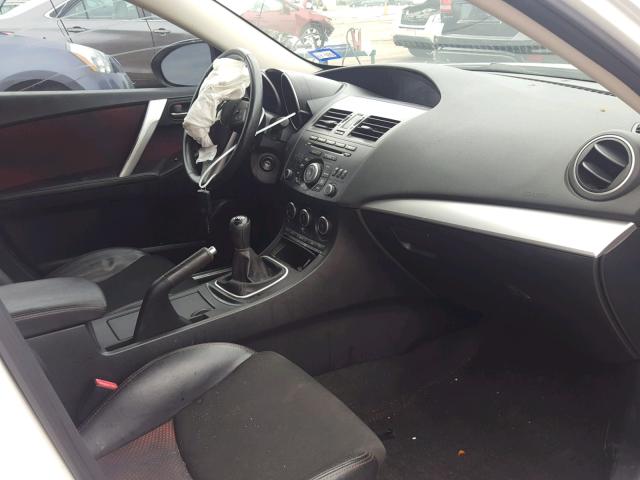 JM1BL1L36C1531388 - 2012 MAZDA SPEED 3 WHITE photo 5