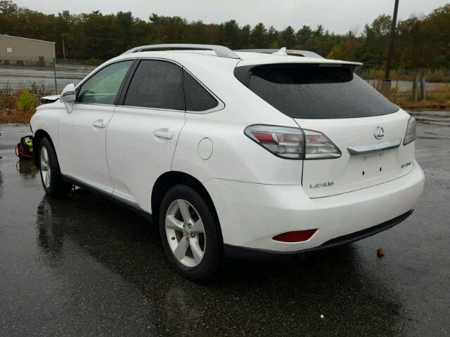 2T2BK1BA9AC044273 - 2010 LEXUS RX 350 WHITE photo 3