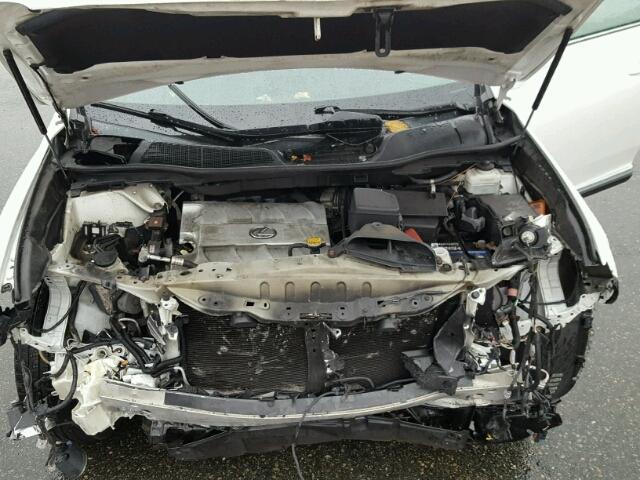 2T2BK1BA9AC044273 - 2010 LEXUS RX 350 WHITE photo 7