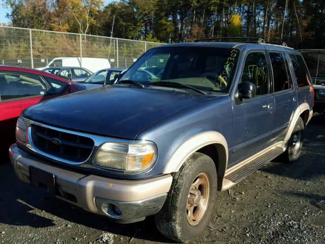 1FMZU74E6YZA32013 - 2000 FORD EXPLORER BLUE photo 2