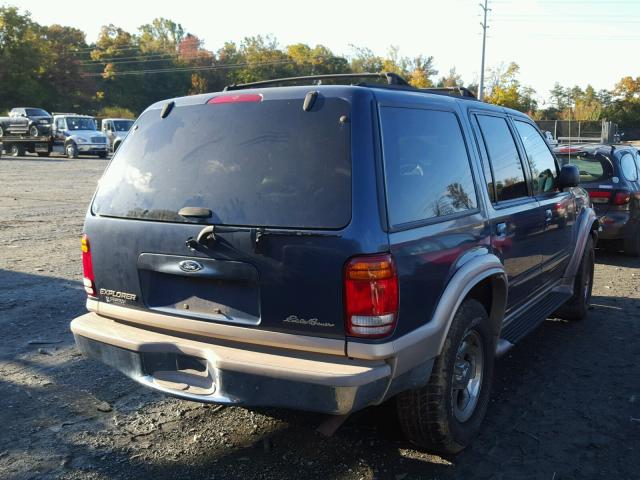 1FMZU74E6YZA32013 - 2000 FORD EXPLORER BLUE photo 4