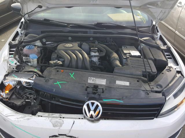 3VW2K7AJ0DM379276 - 2013 VOLKSWAGEN JETTA BASE 白色 照片 7