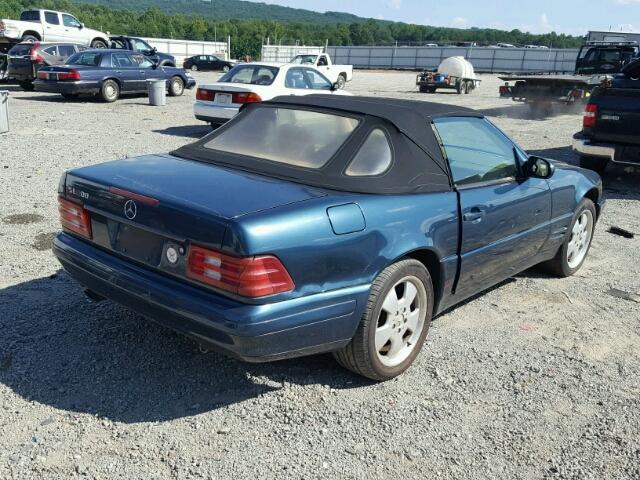 WDBFA68F7XF173149 - 1999 MERCEDES-BENZ SL 500 TEAL photo 4