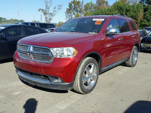 1C4RDHEG4DC661907 - 2013 DODGE DURANGO CI RED photo 2