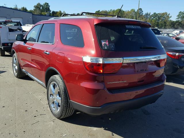 1C4RDHEG4DC661907 - 2013 DODGE DURANGO CI RED photo 3