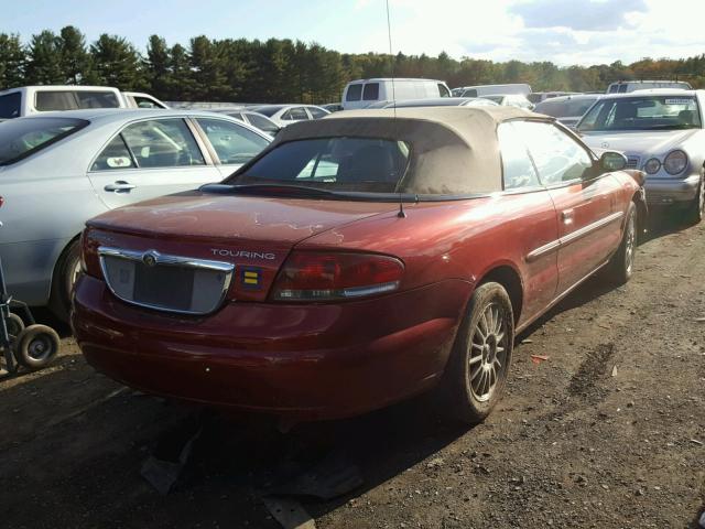 1C3EL55R85N541796 - 2005 CHRYSLER SEBRING TO RED photo 4