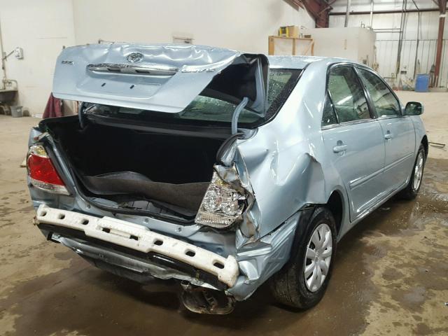 4T1BE32K56U647159 - 2006 TOYOTA CAMRY BLUE photo 4