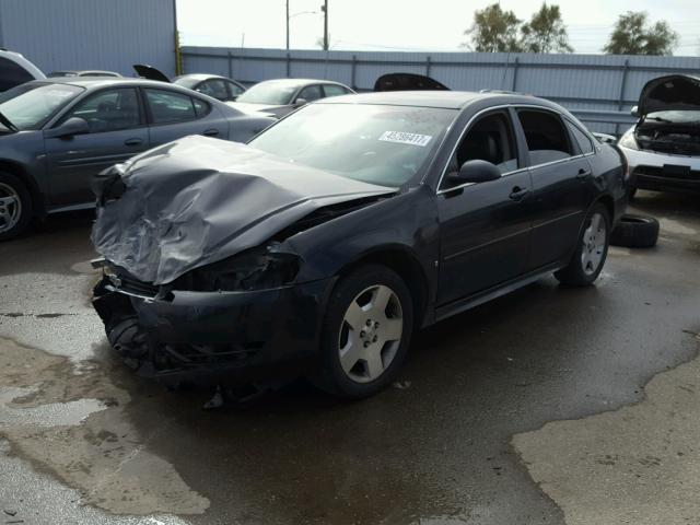 2G1WV58KX81272451 - 2008 CHEVROLET IMPALA 50T BLACK photo 2