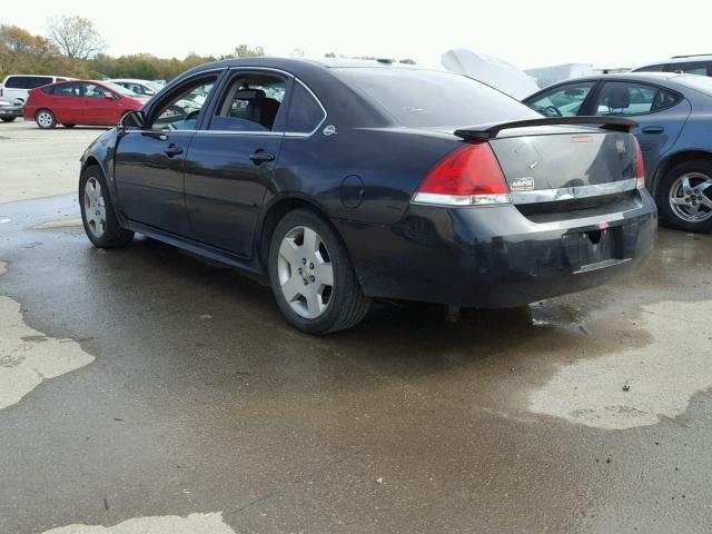 2G1WV58KX81272451 - 2008 CHEVROLET IMPALA 50T BLACK photo 3