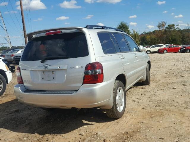 JTEEP21A950092801 - 2005 TOYOTA HIGHLANDER SILVER photo 4