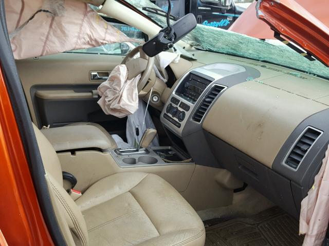 2FMDK38C37BB11559 - 2007 FORD EDGE ORANGE photo 5