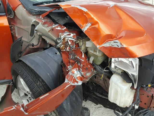 2FMDK38C37BB11559 - 2007 FORD EDGE ORANGE photo 9