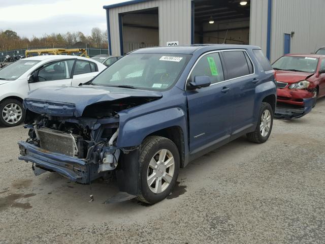 2CTFLREC4B6347239 - 2011 GMC TERRAIN SL BLUE photo 2