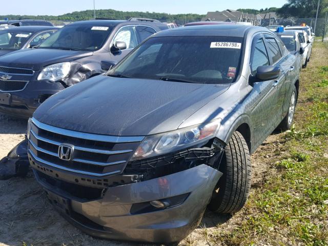 5J6TF2H50AL005491 - 2010 HONDA ACCORD CRO GRAY photo 2