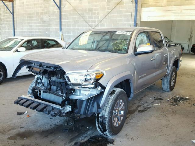 5TFAZ5CN7HX042201 - 2017 TOYOTA TACOMA DOU SILVER photo 2