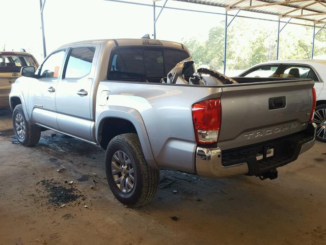 5TFAZ5CN7HX042201 - 2017 TOYOTA TACOMA DOU SILVER photo 3