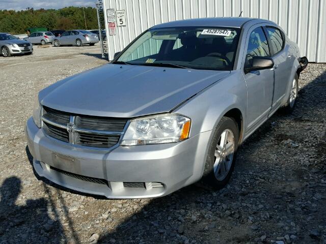 1B3LC56K18N216238 - 2008 DODGE AVENGER SX SILVER photo 2