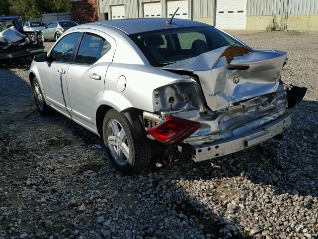 1B3LC56K18N216238 - 2008 DODGE AVENGER SX SILVER photo 3