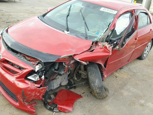 2T1BU4EE0DC964408 - 2013 TOYOTA COROLLA BA RED photo 9