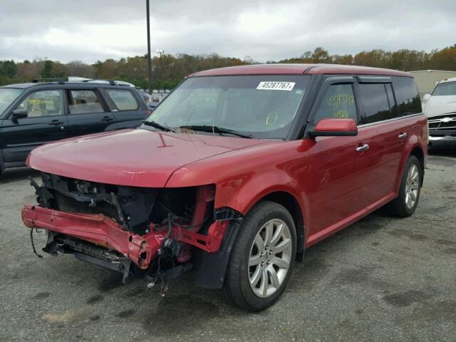 2FMEK62C59BA80249 - 2009 FORD FLEX SEL RED photo 2