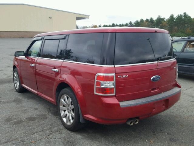 2FMEK62C59BA80249 - 2009 FORD FLEX SEL RED photo 3