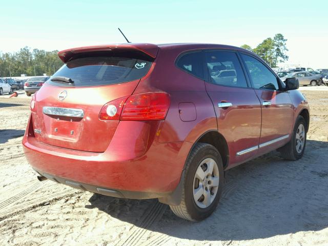 JN8AS5MT1DW002735 - 2013 NISSAN ROGUE RED photo 4