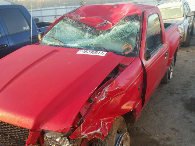 1FTYR10U43PB45166 - 2003 FORD RANGER RED photo 9