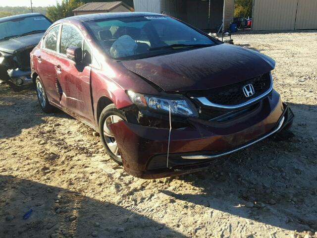 2HGFB2F50EH510839 - 2014 HONDA CIVIC LX BURGUNDY photo 9