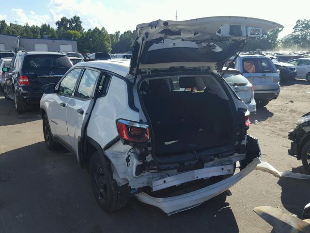 3C4NJCAB8JT123313 - 2018 JEEP COMPASS SP 白色 照片 3