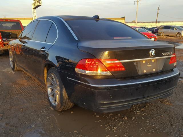 WBAHN835X6DT28146 - 2006 BMW 750 LI BLACK photo 3