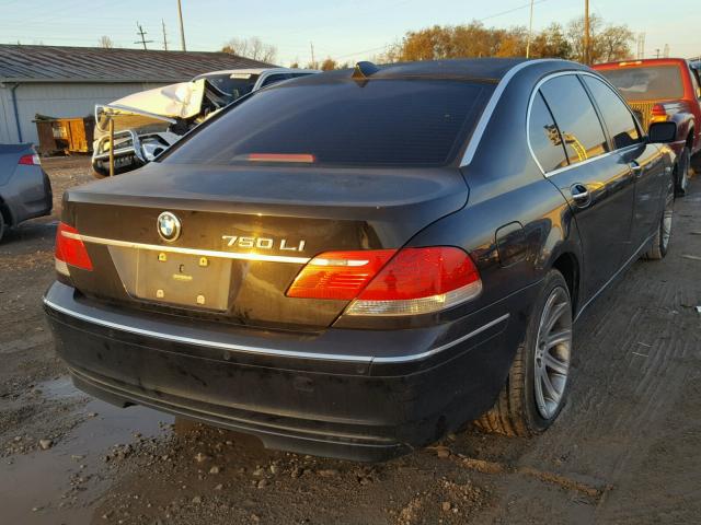 WBAHN835X6DT28146 - 2006 BMW 750 LI BLACK photo 4