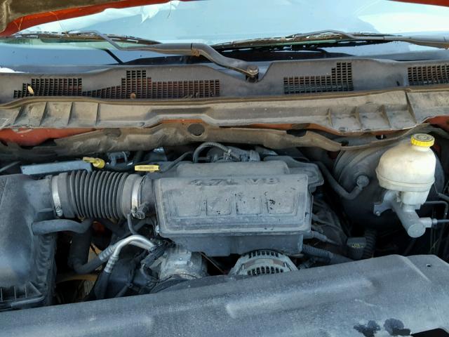 1D3HB13P99S748346 - 2009 DODGE RAM 1500 ORANGE photo 7