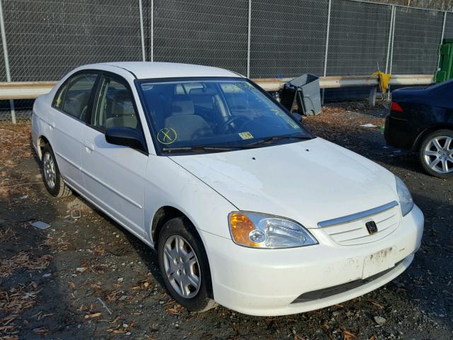 1HGES16562L002332 - 2002 HONDA CIVIC LX WHITE photo 1