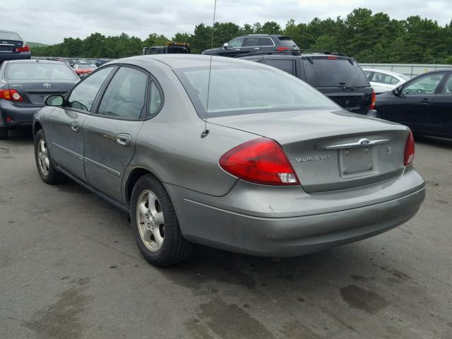 1FAFP55202G226763 - 2002 FORD TAURUS SES GREEN photo 3