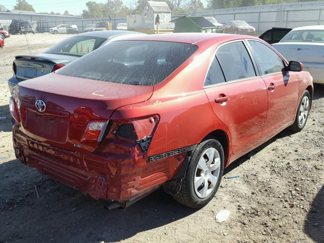 4T1BE46K17U173910 - 2007 TOYOTA CAMRY NEW BURGUNDY photo 4