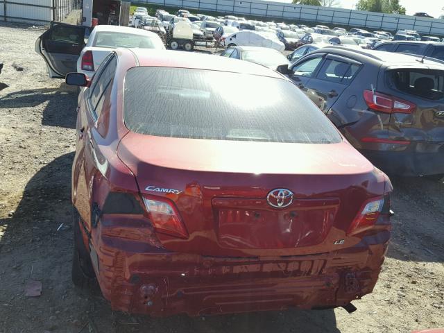 4T1BE46K17U173910 - 2007 TOYOTA CAMRY NEW BURGUNDY photo 9