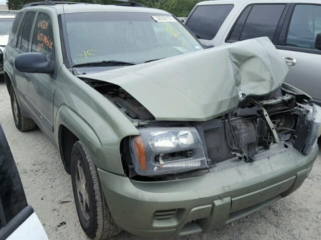 1GNDS13S142393717 - 2004 CHEVROLET TRAILBLAZE GREEN photo 1