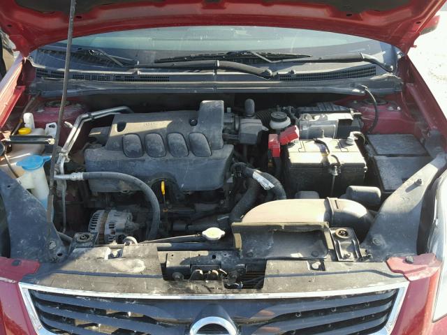 3N1AB6AP4AL697998 - 2010 NISSAN SENTRA 2.0 RED photo 7