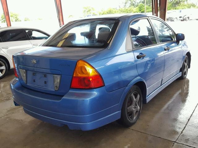 JS2RA41S435166370 - 2003 SUZUKI AERIO S BLUE photo 4