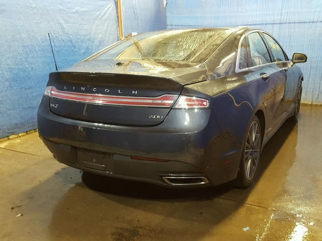 3LN6L2LU1DR825428 - 2013 LINCOLN MKZ HYBRID BLACK photo 4