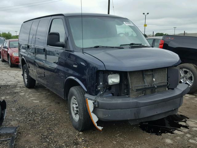 1GTZ7TBG4D1154922 - 2013 GMC SAVANA G35 BLUE photo 1