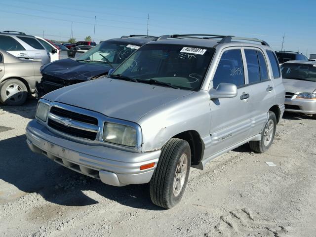 2CNBE634826910562 - 2002 CHEVROLET TRACKER LT SILVER photo 2