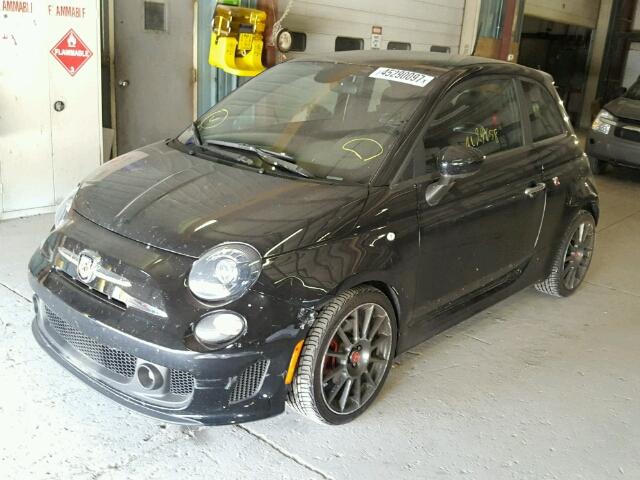 3C3CFFFHXET291651 - 2014 FIAT 500 ABARTH BLACK photo 2