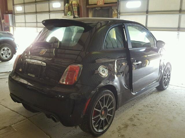 3C3CFFFHXET291651 - 2014 FIAT 500 ABARTH BLACK photo 4