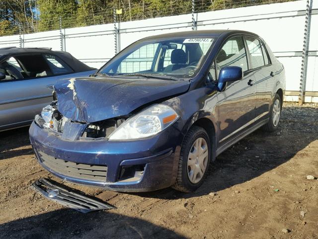 3N1BC1AP4AL433247 - 2010 NISSAN VERSA S BLUE photo 2