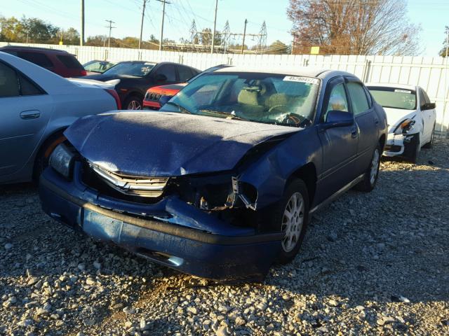 2G1WF52E449461902 - 2004 CHEVROLET IMPALA BLUE photo 2