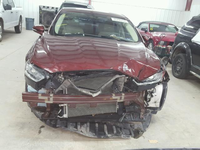 3FA6P0H79FR213308 - 2015 FORD FUSION SE BROWN photo 7